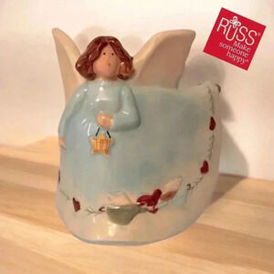 🔻Vintage🔻RUSS Berrie Angel Candle, 3.50’’ 🪽
